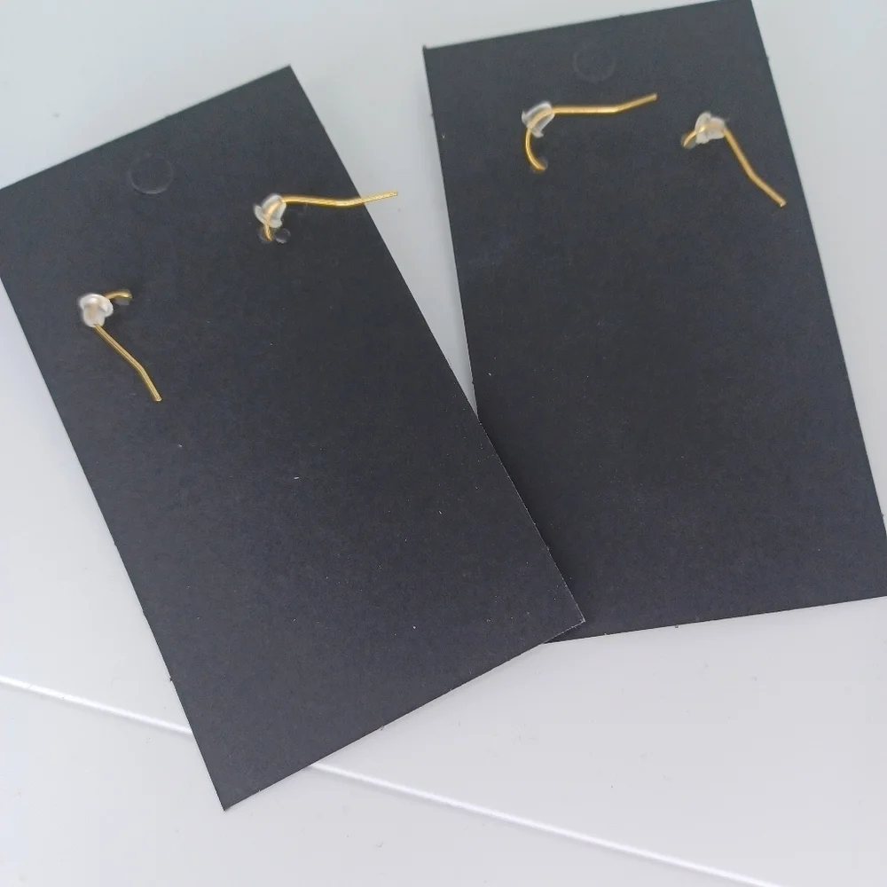 Blue and Gold Butterfly and Cat Earrings Set